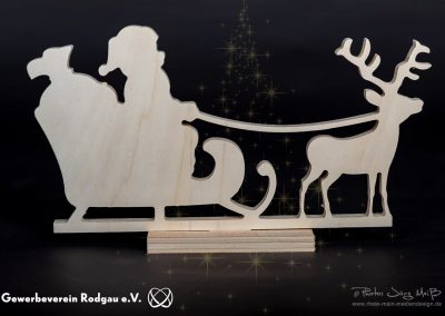 Weihnachtsfiguren aus Holz vom Gewebeverein Rodgau e.v.