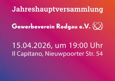 15.04.2026 Jahreshauptversammlung